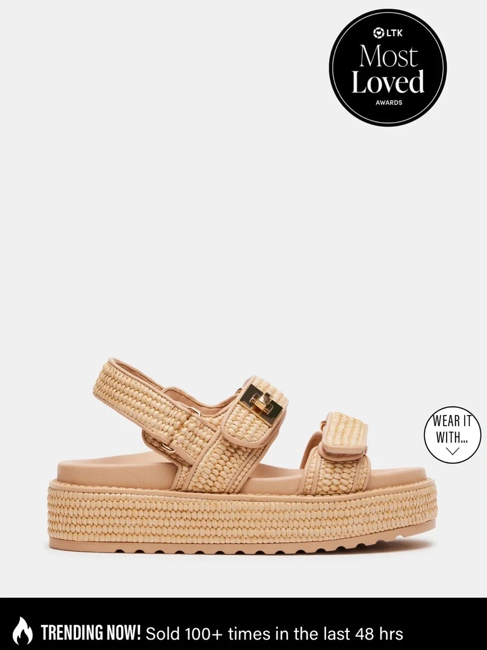 BIGMONA NATURAL RAFFIA Platform Shoes